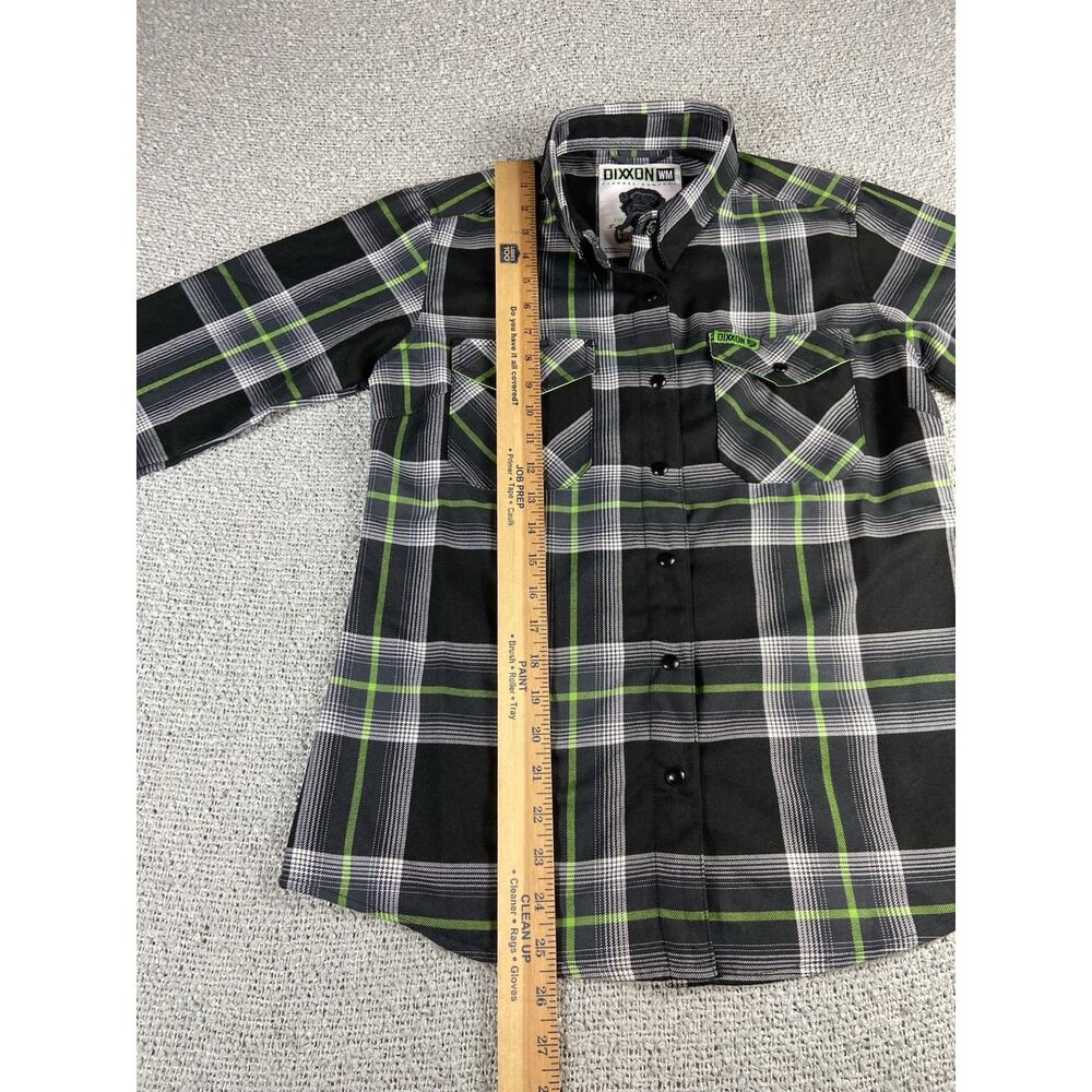 Dixxon X Gas Monkey Garage Flannel Women’s M Snap Grunge Punk Biker - Picture 13 of 15